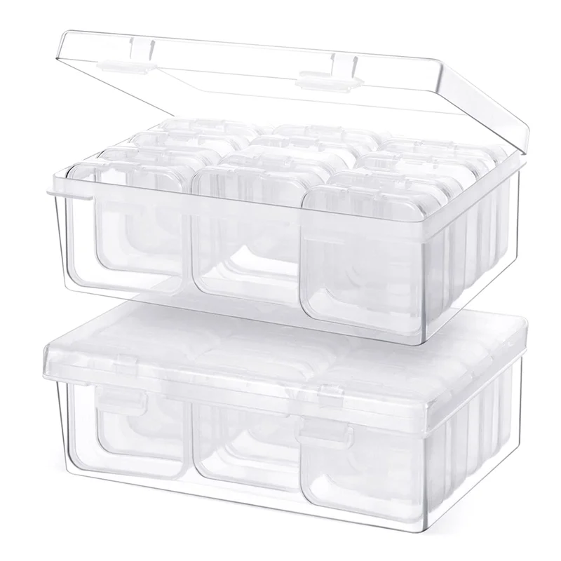 24Pc Small Bead Organizer Plastic Storage Containers Clear Storage Case Craft Containers with 2Pc Hinged Lid Craft Cases
24Pc Small Bead Organizer Plastic Storage Containers Clear Storage Case Craft Containers with 2Pc Hinged Lid Craft Cases