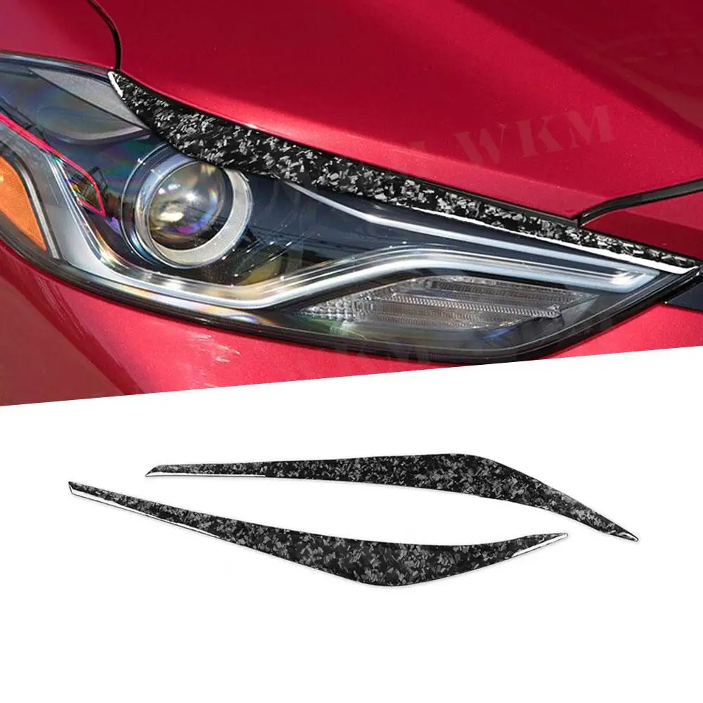 2PCS/Set Front Lamp Eyebrow Headlight Covers Forged Carbon for Hyundai Elantra 2016 2017 2018 Car Front Lamp Styling
2PCS/Set Front Lamp Eyebrow Headlight Covers Forged Carbon for Hyundai Elantra 2016 2017 2018 Car Front Lamp Styling