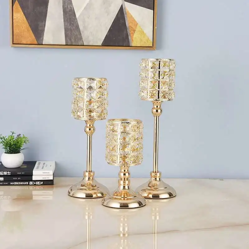 European style single head Christmas Candlestick props crystal crafts ornaments home model room decoration straight
European style single head Christmas Candlestick props crystal crafts ornaments home model room decoration straight