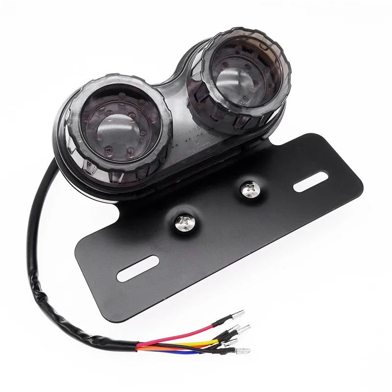 Universal Motorcycle LED Tail Light Modified Brake Licence Plate Holder Light Twin Dual Turn Signal Light 12V
Universal Motorcycle LED Tail Light Modified Brake Licence Plate Holder Light Twin Dual Turn Signal Light 12V