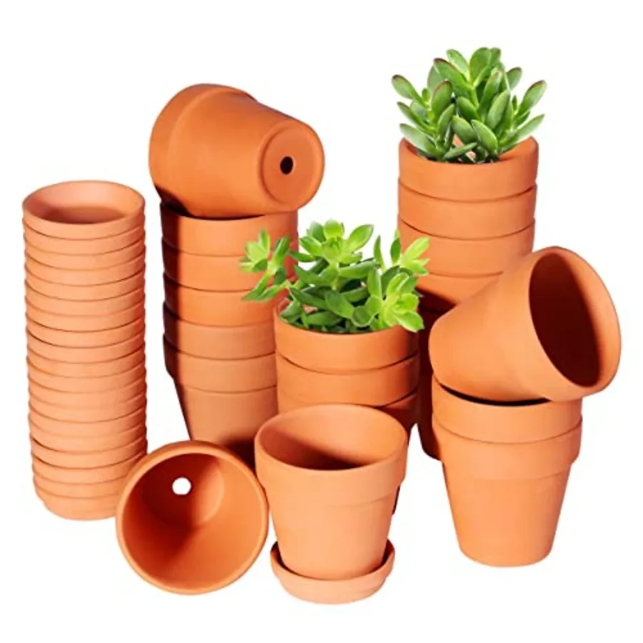 3 Inch Terracotta Pots with Saucer20 PackCactus Terra Cotta Flower Pots with DrainageSucculent Nursery Clay Pots Great for Plan
3 Inch Terracotta Pots with Saucer20 PackCactus Terra Cotta Flower Pots with DrainageSucculent Nursery Clay Pots Great for Plan