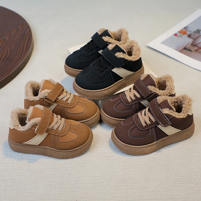 Size 22-33 Children's Velvet Board Shoes 2025 Autumn/Winter New Style Casual Shoes Girls' Fashion Cotton Shoes
Size 22-33 Children's Velvet Board Shoes 2025 Autumn/Winter New Style Casual Shoes Girls' Fashion Cotton Shoes