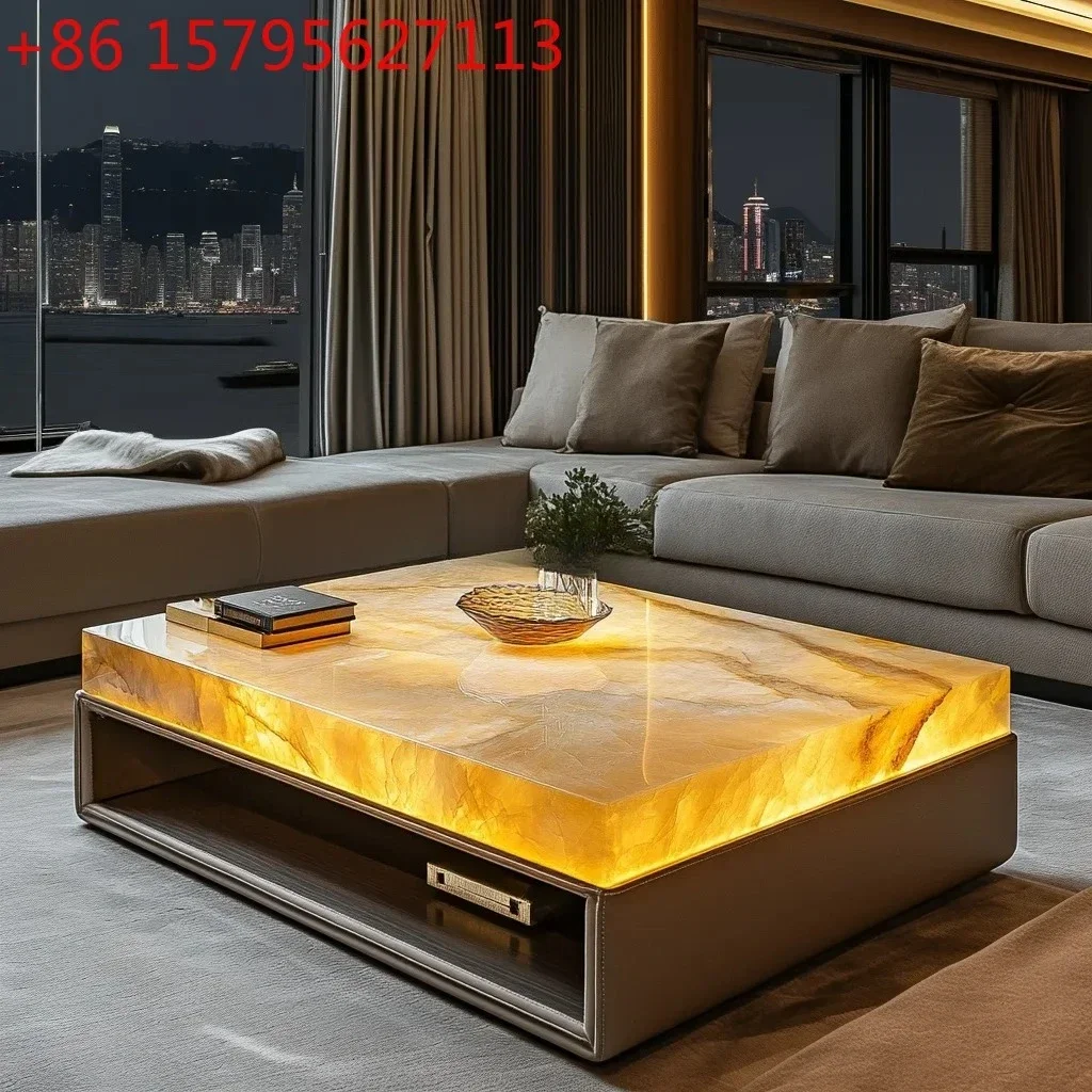luminous jade stone coffee table living room custom square modern design large flat floor stone light
luminous jade stone coffee table living room custom square modern design large flat floor stone light