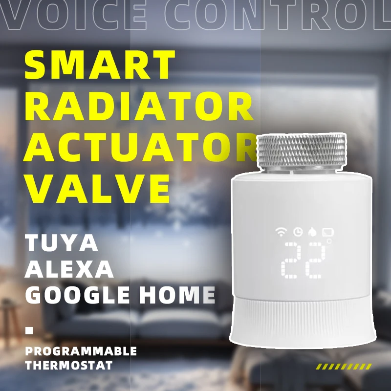 Tuya ZigBee 3.0 Smart Radiator Valve Programmable Thermostat Heater Voice Control Works With Alexa Google Home
Tuya ZigBee 3.0 Smart Radiator Valve Programmable Thermostat Heater Voice Control Works With Alexa Google Home