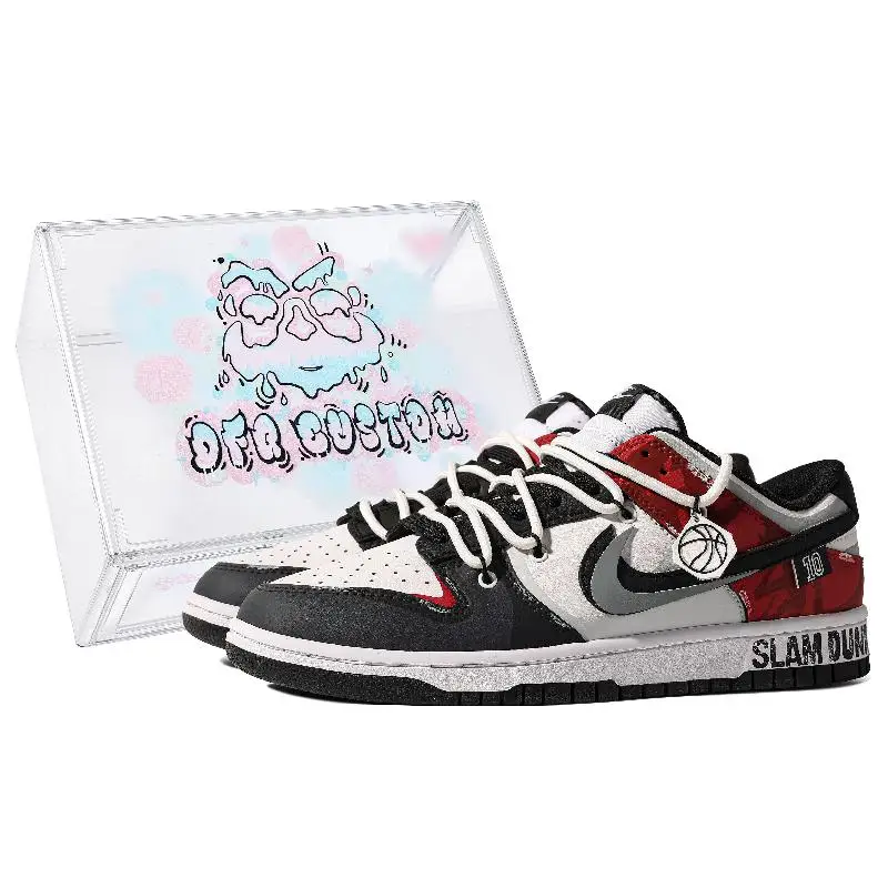 [Женские низкие туфли для скейтборда Nike Dunk Passionate Life S-BOX на заказ GS, черные, красные, серые
[Женские низкие туфли для скейтборда Nike Dunk Passionate Life S-BOX на заказ GS, черные, красные, серые