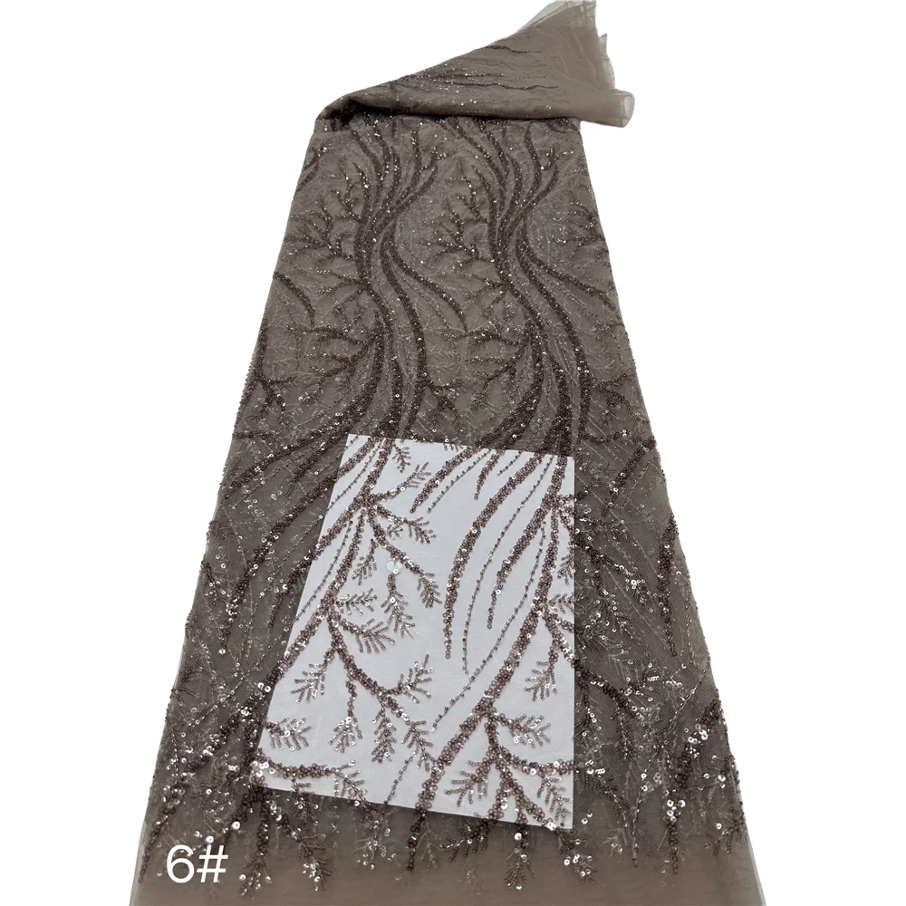 French Sequins Lace Fabric with Beads, Nigerian Wedding, High Quality, SYJ-14064213
French Sequins Lace Fabric with Beads, Nigerian Wedding, High Quality, SYJ-14064213