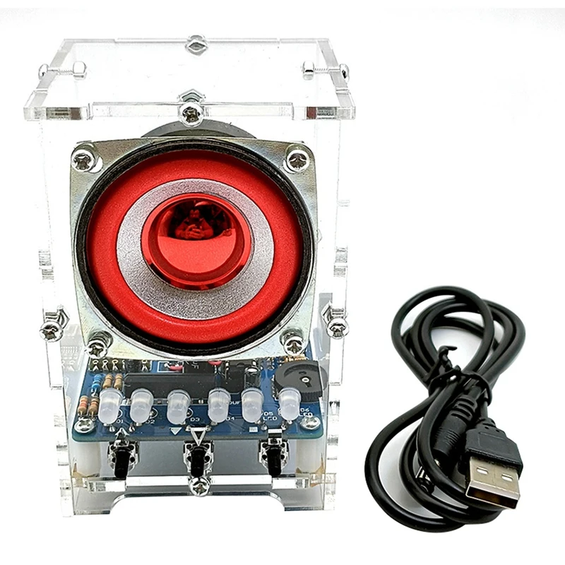 Bluetooth Speaker DIY Kits DC 5V LM386 4Ohm 5W Speaker Teaching Practice+Level Indicator 1Set
Bluetooth Speaker DIY Kits DC 5V LM386 4Ohm 5W Speaker Teaching Practice+Level Indicator 1Set