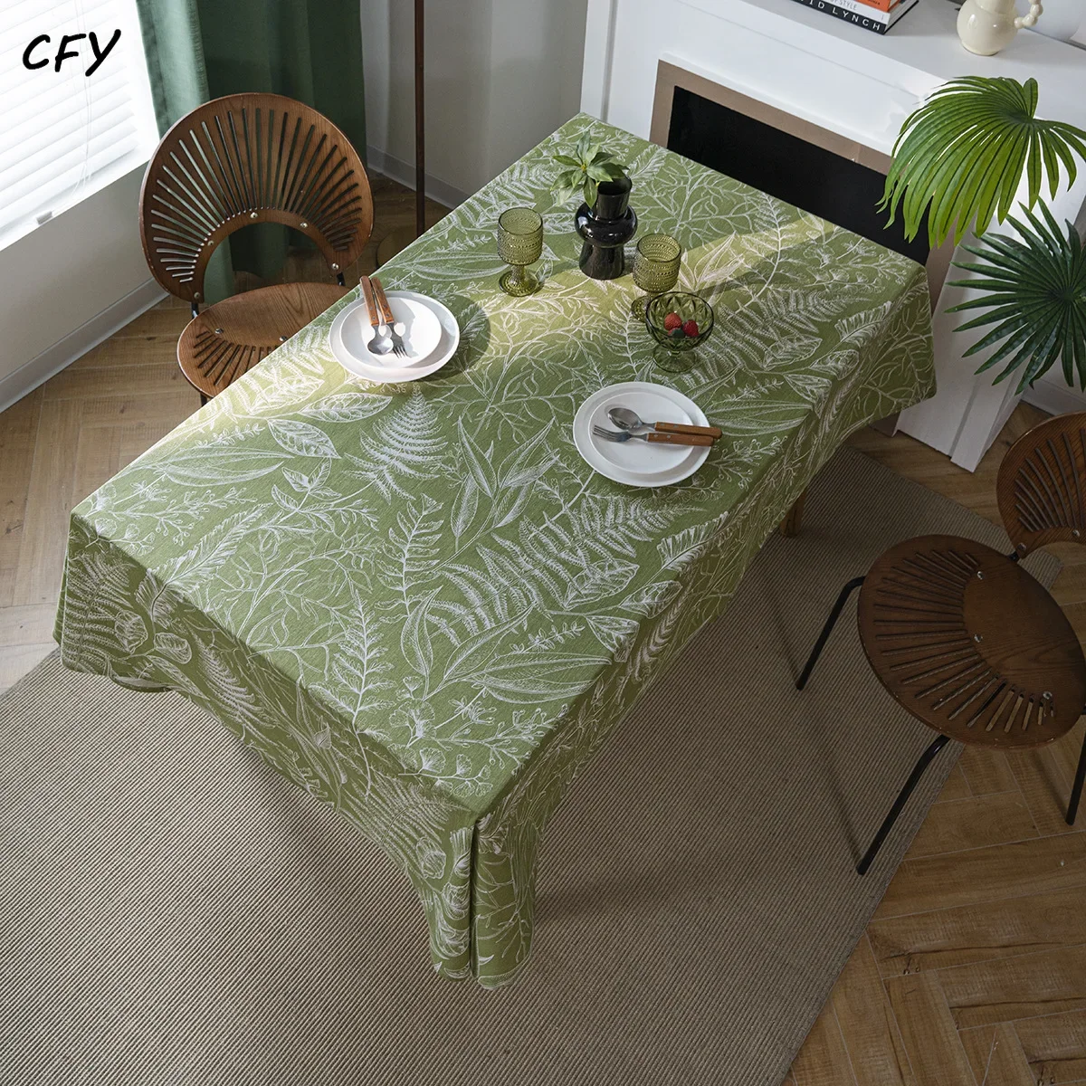 Cotton Linen American Green Leaf Sketching Rectangular Table Cloth Kitchen Table Map Towel Tablecloth Christmas Decoration
Cotton Linen American Green Leaf Sketching Rectangular Table Cloth Kitchen Table Map Towel Tablecloth Christmas Decoration