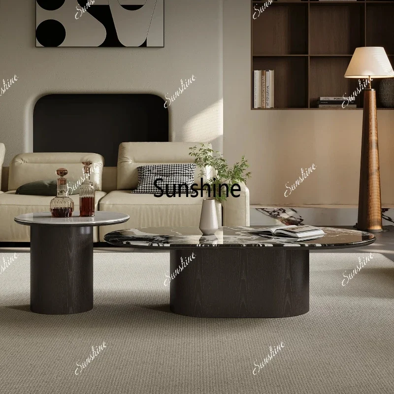 Living room oval coffee table side table Italian minimalist light luxury high-end coffee tableTJ
Living room oval coffee table side table Italian minimalist light luxury high-end coffee tableTJ