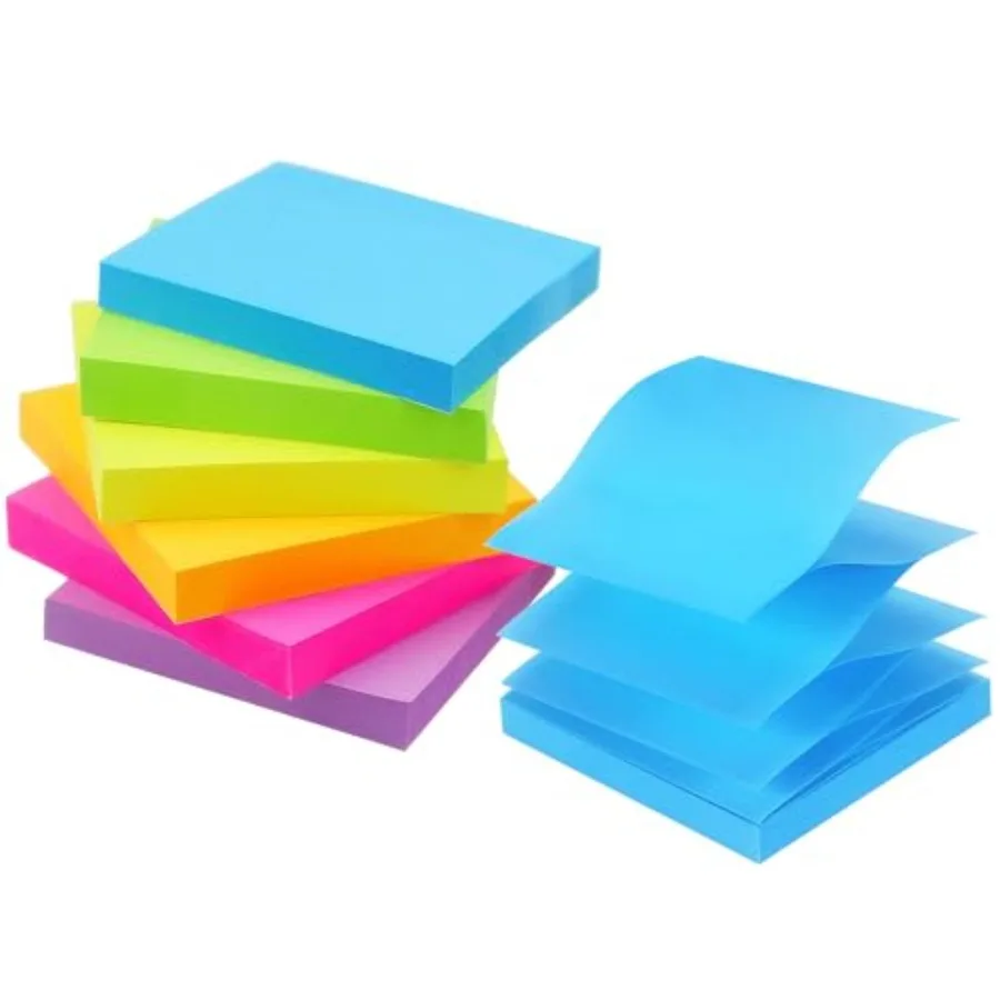 Pop Up Sticky Notes 3x3 Refills Self-Stick Notes, 6 Bright Colors, 100 Sheets/Pad 6 Bright
Pop Up Sticky Notes 3x3 Refills Self-Stick Notes, 6 Bright Colors, 100 Sheets/Pad 6 Bright