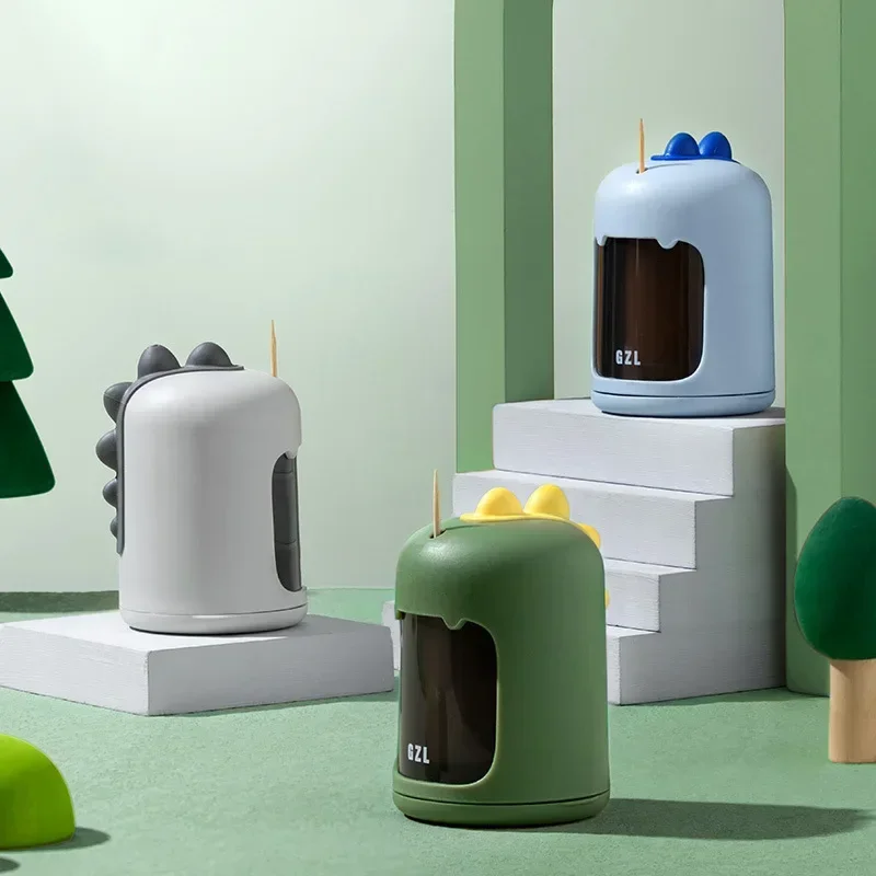 Cute Dinosaur Automatic Toothpick Holders Household Table Toothpick Storage Box Container Creative Portable Toothpick Dispenser
Cute Dinosaur Automatic Toothpick Holders Household Table Toothpick Storage Box Container Creative Portable Toothpick Dispenser