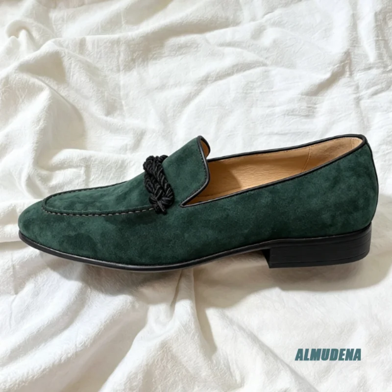 Retro Loafers Suede Leather Contrast Braided Rope Slip On Flat Thin Sole Trendy Men's Outdoor Daily Comfort Casual Board Shoes
Retro Loafers Suede Leather Contrast Braided Rope Slip On Flat Thin Sole Trendy Men's Outdoor Daily Comfort Casual Board Shoes