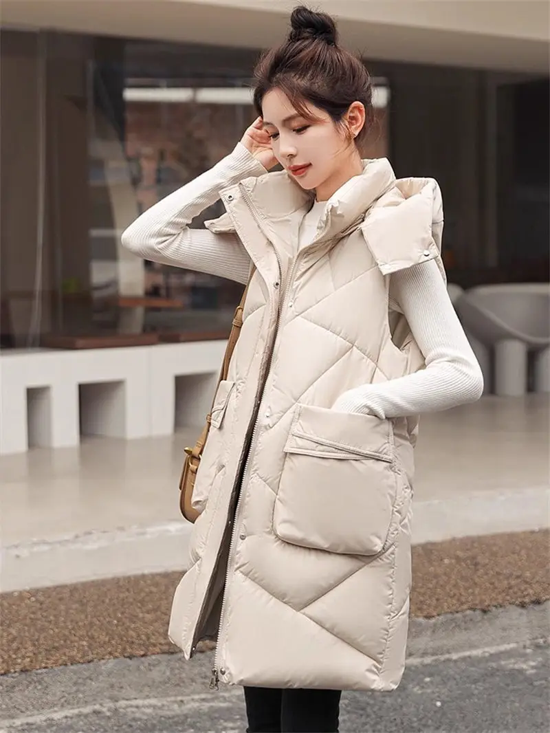 Down Cotton Vest Women's Winter Jacket 2023 New Medium Long Large Size Hooded Loose Korean Tank Top Trendy Waistcoat Parka Z2714
Down Cotton Vest Women's Winter Jacket 2023 New Medium Long Large Size Hooded Loose Korean Tank Top Trendy Waistcoat Parka Z2714