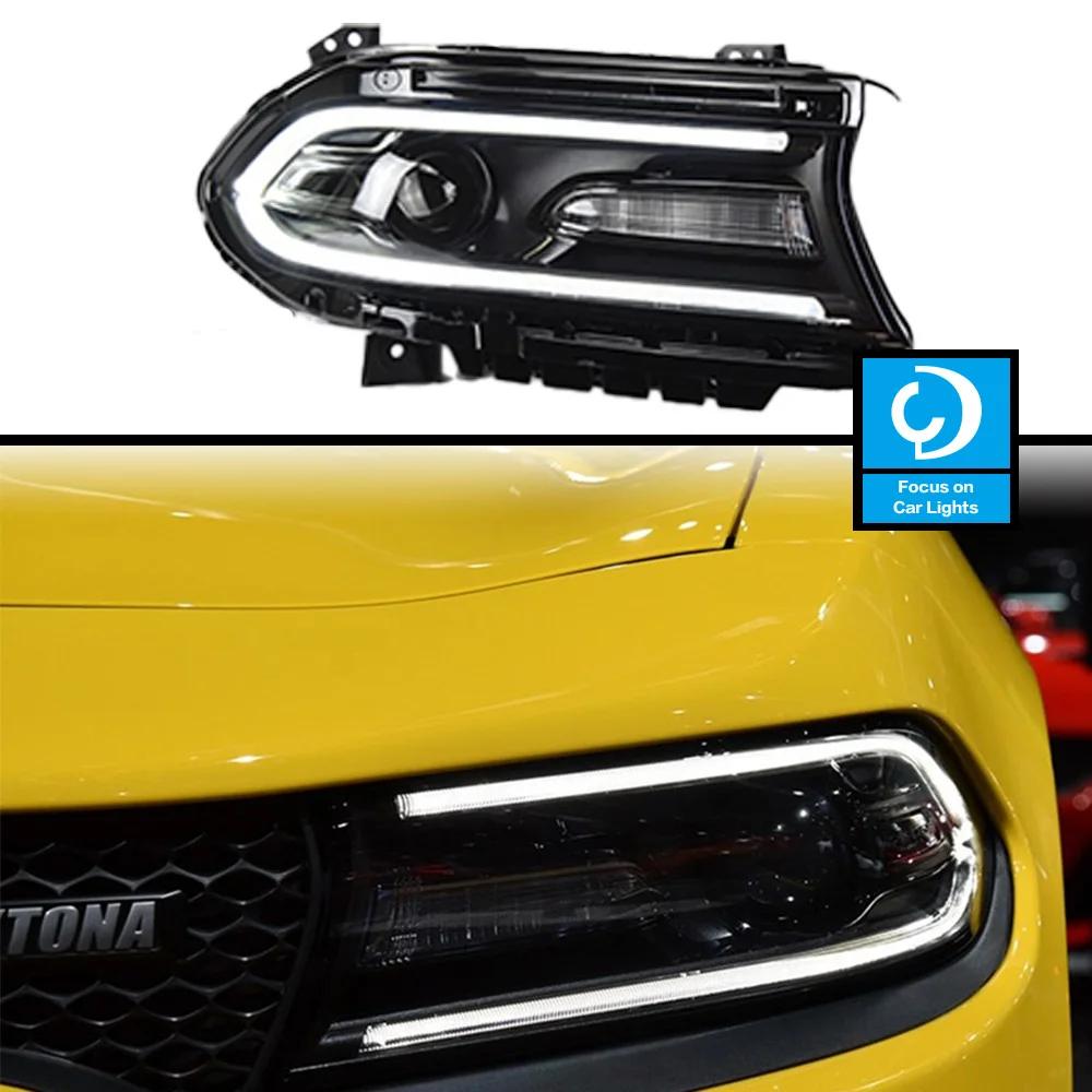 Car Front Headlight for Dodge Charger Headlights 2015-2019 LED HeadLamp Styling Dynamic Turn Signal Lens Automotive Accessories
Car Front Headlight for Dodge Charger Headlights 2015-2019 LED HeadLamp Styling Dynamic Turn Signal Lens Automotive Accessories