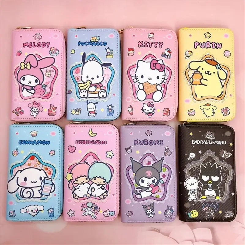 Sanrio Anime Cartoon Cute Kuromi My Melody Cinnamon Roll Medium PU Zipper Wallet Multifunctional Large Capacity Wallet Clutch
Sanrio Anime Cartoon Cute Kuromi My Melody Cinnamon Roll Medium PU Zipper Wallet Multifunctional Large Capacity Wallet Clutch