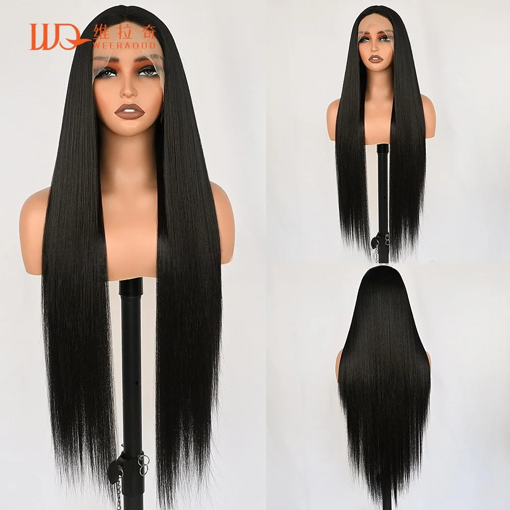 32 Inch Long Straight T Part Lace Front Wig for Women Black Glueless Heat Resistant Synthetic Wig 150% Density Daily Cosplay
32 Inch Long Straight T Part Lace Front Wig for Women Black Glueless Heat Resistant Synthetic Wig 150% Density Daily Cosplay
