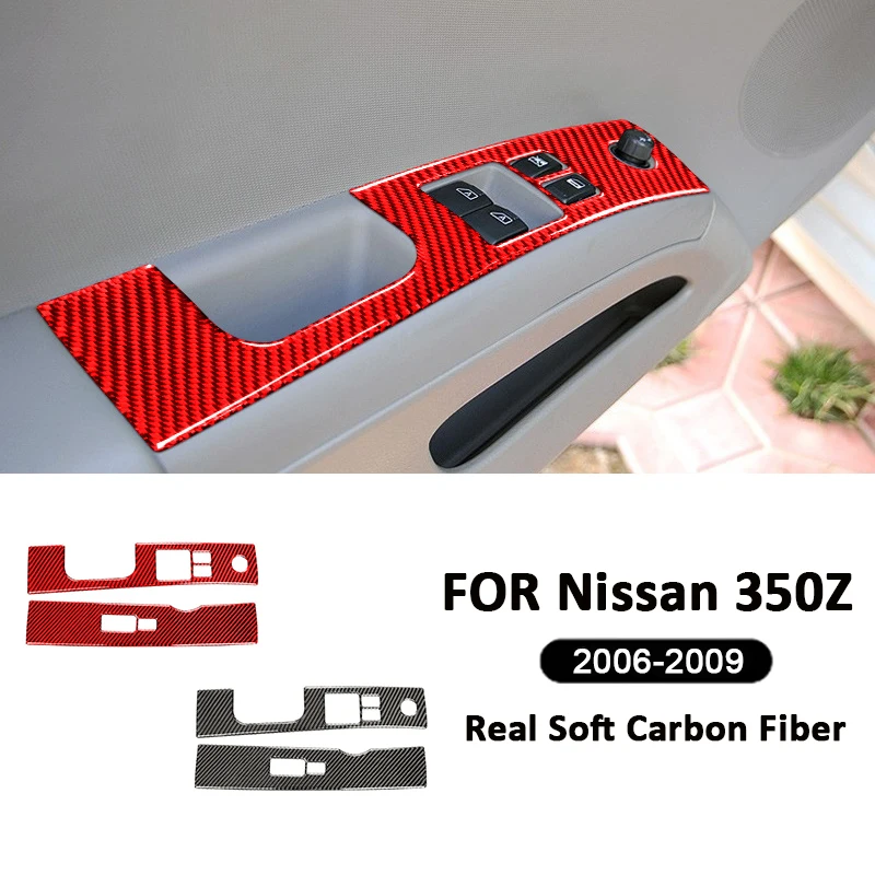 Carbon Fiber Car Power Window Switch Lifter Buttons Panel Decoration Sticker For Nissan 350Z 2006-2009 Auto Interior Accessories
Carbon Fiber Car Power Window Switch Lifter Buttons Panel Decoration Sticker For Nissan 350Z 2006-2009 Auto Interior Accessories