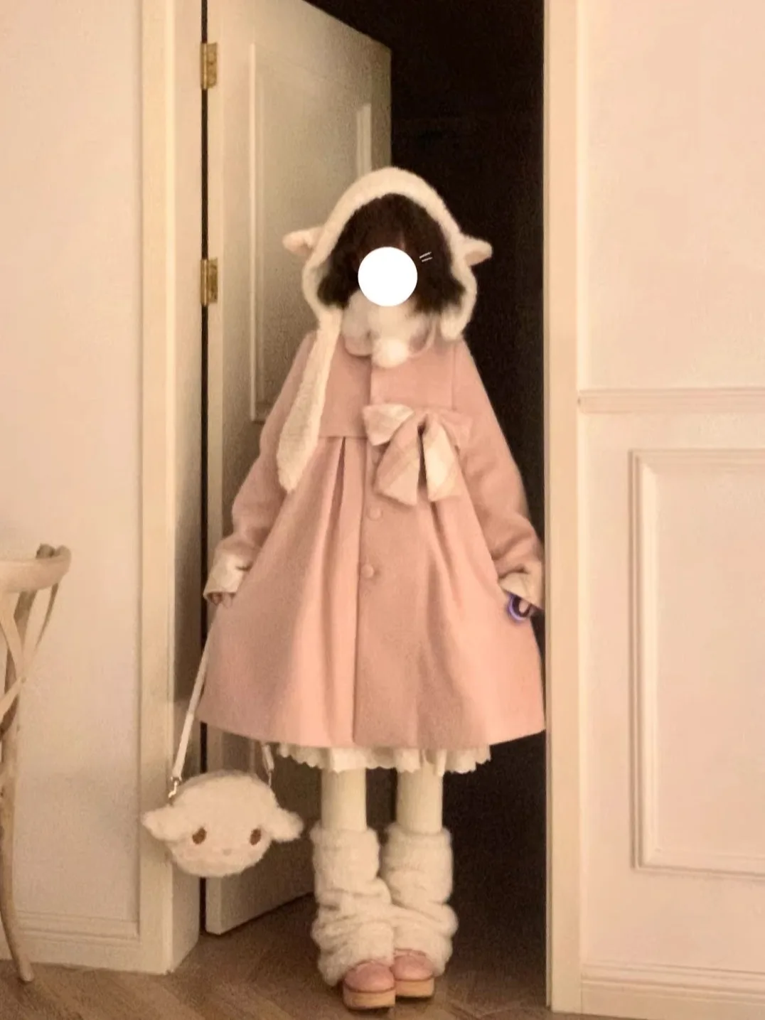 Princ Sle Long Woolen Coat with Knot Sweet Gift Box Cotton Lined Thiened Autumn Winter Blue Pink Women Jaet
Princ Sle Long Woolen Coat with Knot Sweet Gift Box Cotton Lined Thiened Autumn Winter Blue Pink Women Jaet