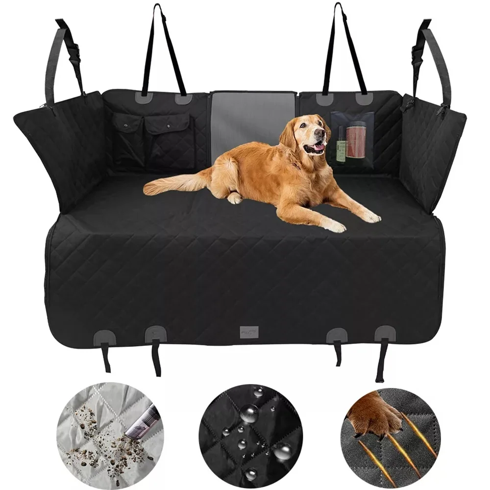 Waterproof Back Seat Extender Dog Car Seat Cover for Back Seat Bed with Mesh Window Storage Pocket
Waterproof Back Seat Extender Dog Car Seat Cover for Back Seat Bed with Mesh Window Storage Pocket