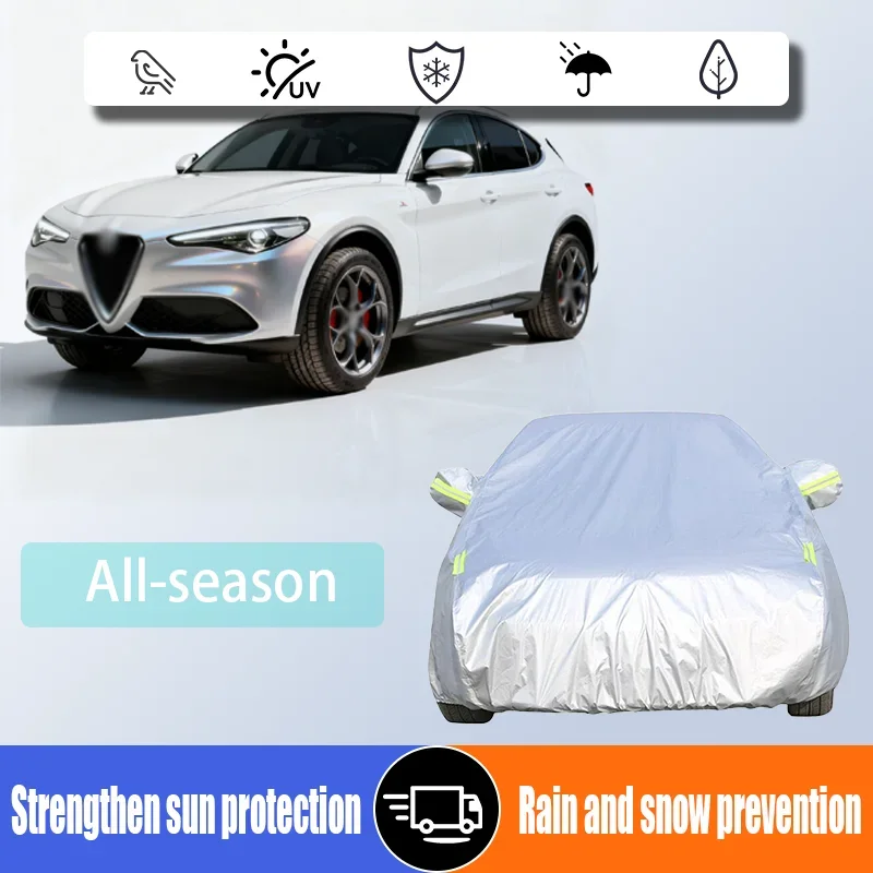 The car cover is suitable for Alfa Romeo Giulia Donale Stevio Giulieta Mitto Brennello Milan's waterproof and sun-proof
The car cover is suitable for Alfa Romeo Giulia Donale Stevio Giulieta Mitto Brennello Milan's waterproof and sun-proof