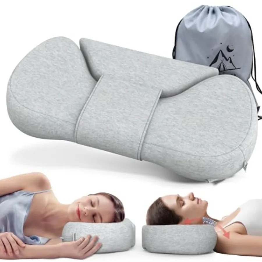 Cervical Neck Roll Pillow Say Goodbye to Neck Pain Travel Neck Support Pillow for Side Sleepers Ergonomic Memory Foam Camping P
Cervical Neck Roll Pillow Say Goodbye to Neck Pain Travel Neck Support Pillow for Side Sleepers Ergonomic Memory Foam Camping P