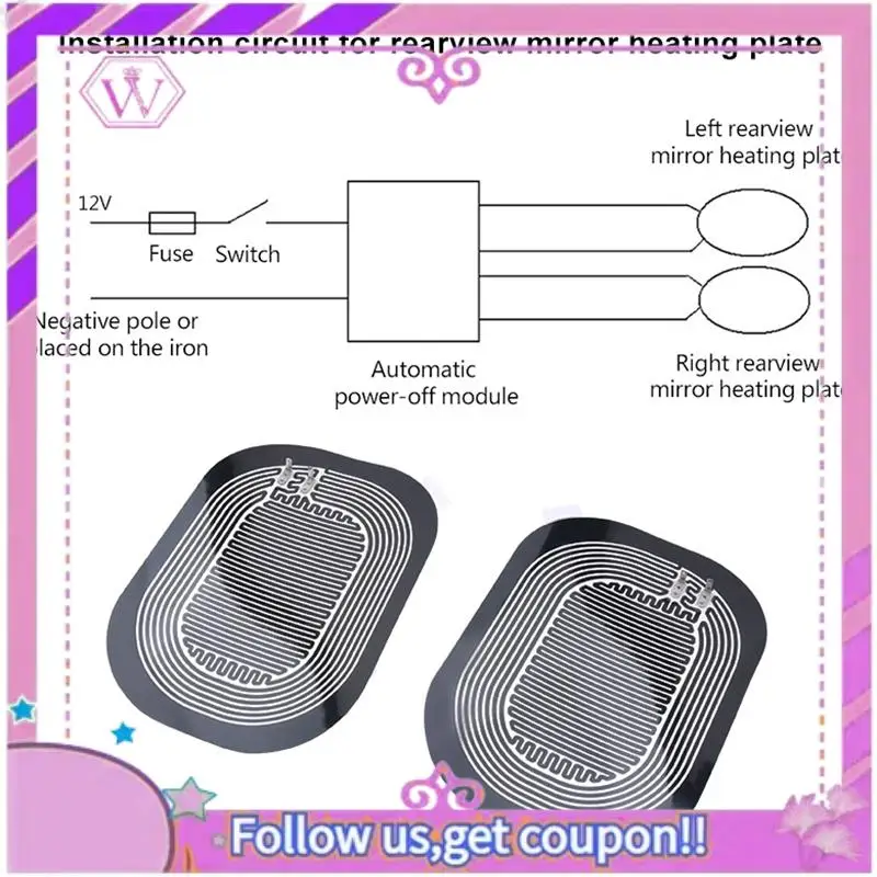 Latest DC 12V Car Side Wing Mirror Heating Pad Universal Rearview Mirror Mist Demister Quick Warm Mirrors Defogger
Latest DC 12V Car Side Wing Mirror Heating Pad Universal Rearview Mirror Mist Demister Quick Warm Mirrors Defogger