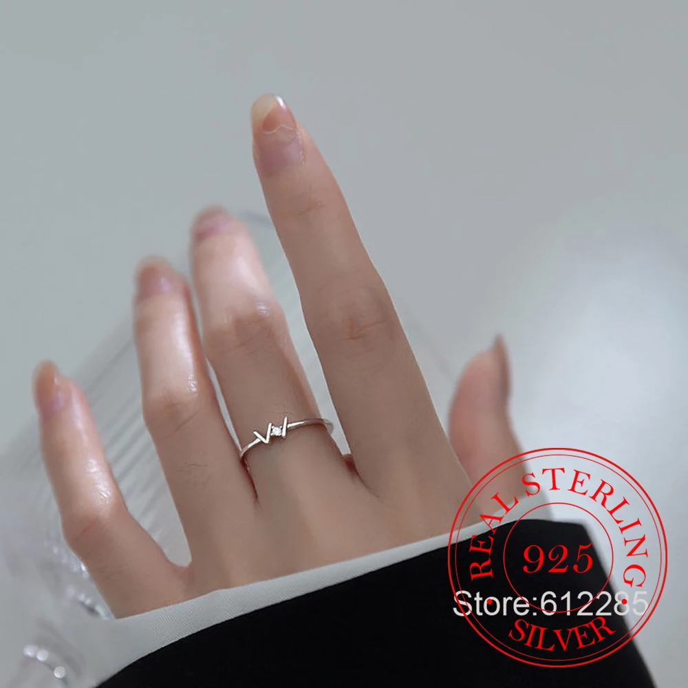 925 Sterling Silver Simple "W"words Zircon Crystal Finger Rings For Women Fashion Wedding Engagement Party Charm Jewelry
925 Sterling Silver Simple "W"words Zircon Crystal Finger Rings For Women Fashion Wedding Engagement Party Charm Jewelry