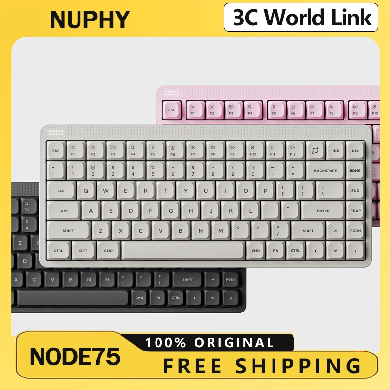Nuphy Node75 Bluetooth Механическая клавиатура 3000 мАч Nano Choc/Max Mx Бесшумная ось Легкая офисная беспроводная клавиатура Портативная
Nuphy Node75 Bluetooth Механическая клавиатура 3000 мАч Nano Choc/Max Mx Бесшумная ось Легкая офисная беспроводная клавиатура Портативная