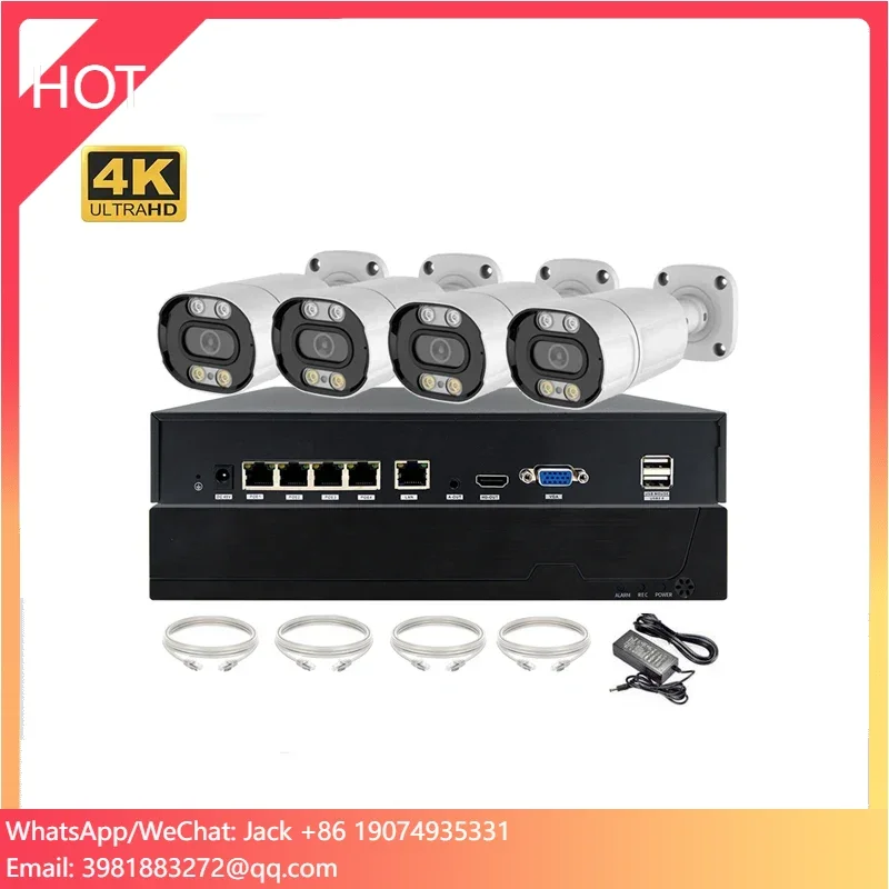 4K 8MP TSEYE Camera Waterpoof 4CH POE NVR Kit Surveillance for Outdoor Set H.265 P2P IP Colorful Night Vision Bullet Cameras
4K 8MP TSEYE Camera Waterpoof 4CH POE NVR Kit Surveillance for Outdoor Set H.265 P2P IP Colorful Night Vision Bullet Cameras