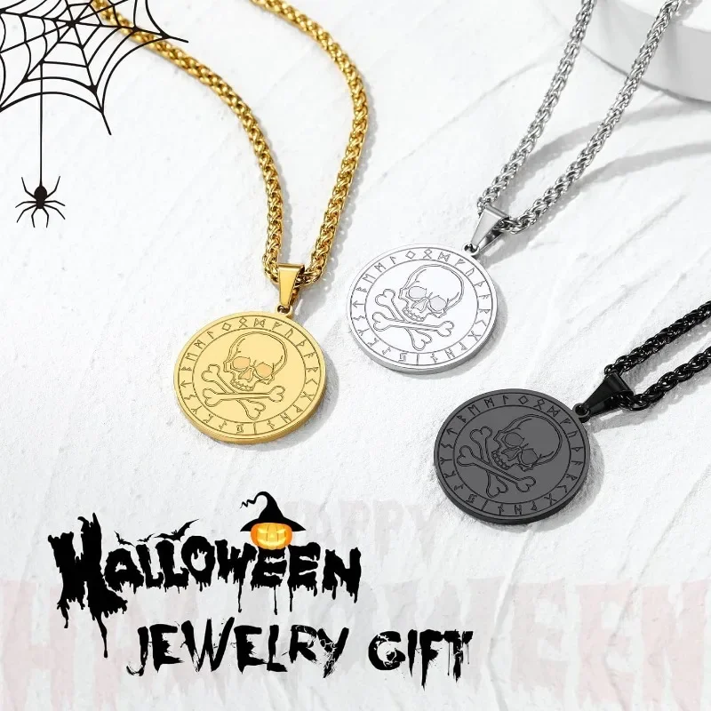 Stainless Steel Vintage Nordic Punk Skull Viking Pendant Necklace for Men Women Amulet Accessaries Hot Sale Jewlery Gifts
Stainless Steel Vintage Nordic Punk Skull Viking Pendant Necklace for Men Women Amulet Accessaries Hot Sale Jewlery Gifts