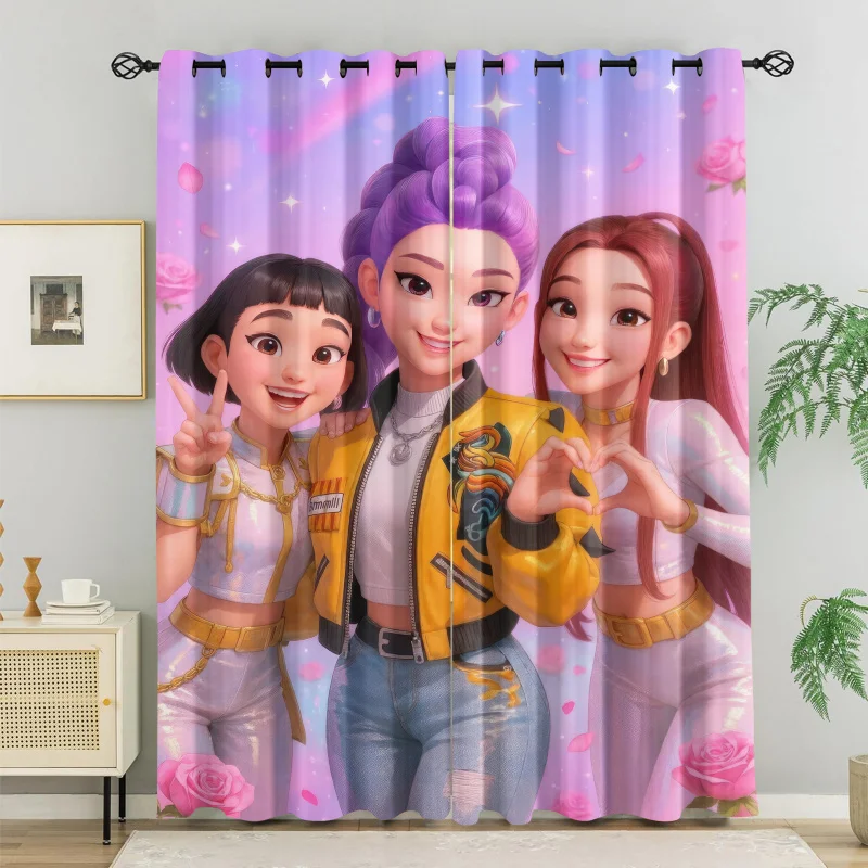 2pcs Hasbro Kpop Group Blackout Curtains Light Blocking Cute Cartoon Anime Girl Grommet Window Drapes For Bedroom Living Room
2pcs Hasbro Kpop Group Blackout Curtains Light Blocking Cute Cartoon Anime Girl Grommet Window Drapes For Bedroom Living Room