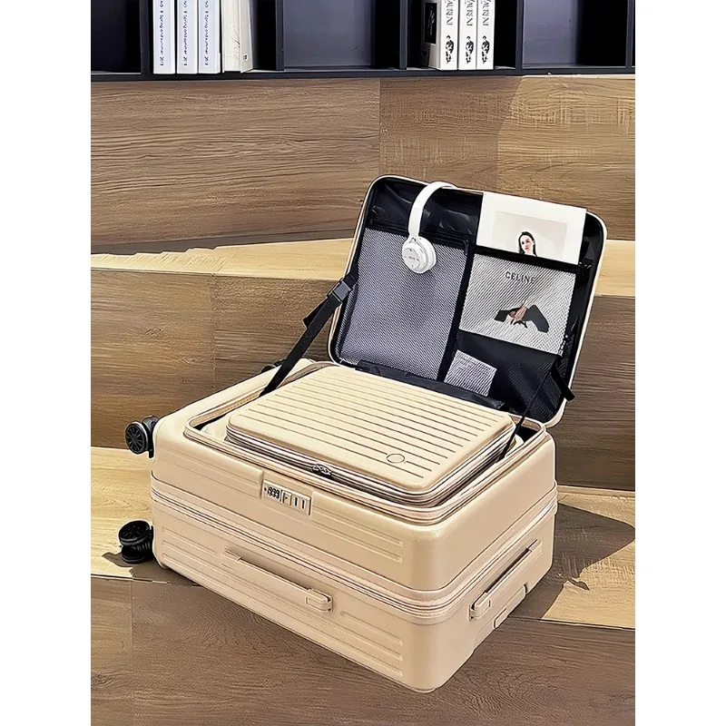 Large capacity new multi-functional side open suitcase women's 20-inch expansion boarding case men's trolley case suitcase
Large capacity new multi-functional side open suitcase women's 20-inch expansion boarding case men's trolley case suitcase