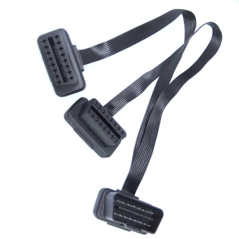 OBD2 Male To Female Elbow One Drag Two Noodle Line OBD Extension Line Flat Wire One Split Two Extension Line
OBD2 Male To Female Elbow One Drag Two Noodle Line OBD Extension Line Flat Wire One Split Two Extension Line