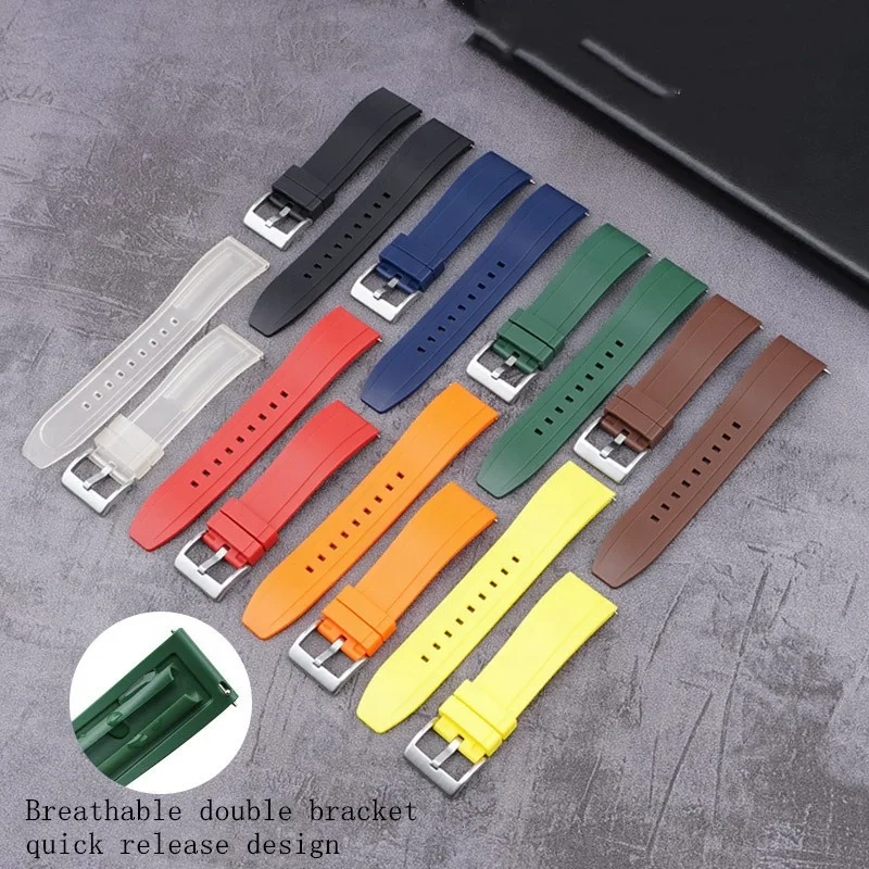 Universal Silicone Waterproof smart rubber watch band Solid color quick release strap 20/22/24/26MM
Universal Silicone Waterproof smart rubber watch band Solid color quick release strap 20/22/24/26MM