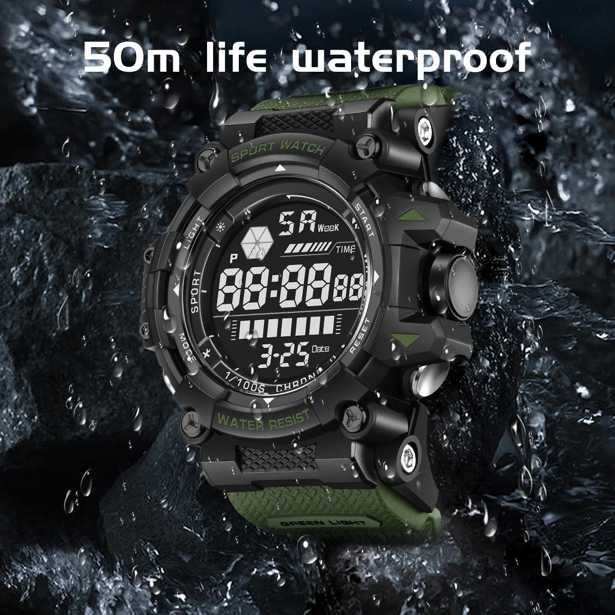  FOXBOX Fashion Electron Watch Multifunctional Display Screen Luminous Men's Quartz Watch Montre electronique reloj hombre
FOXBOX Fashion Electron Watch Multifunctional Display Screen Luminous Men's Quartz Watch Montre electronique reloj hombre
