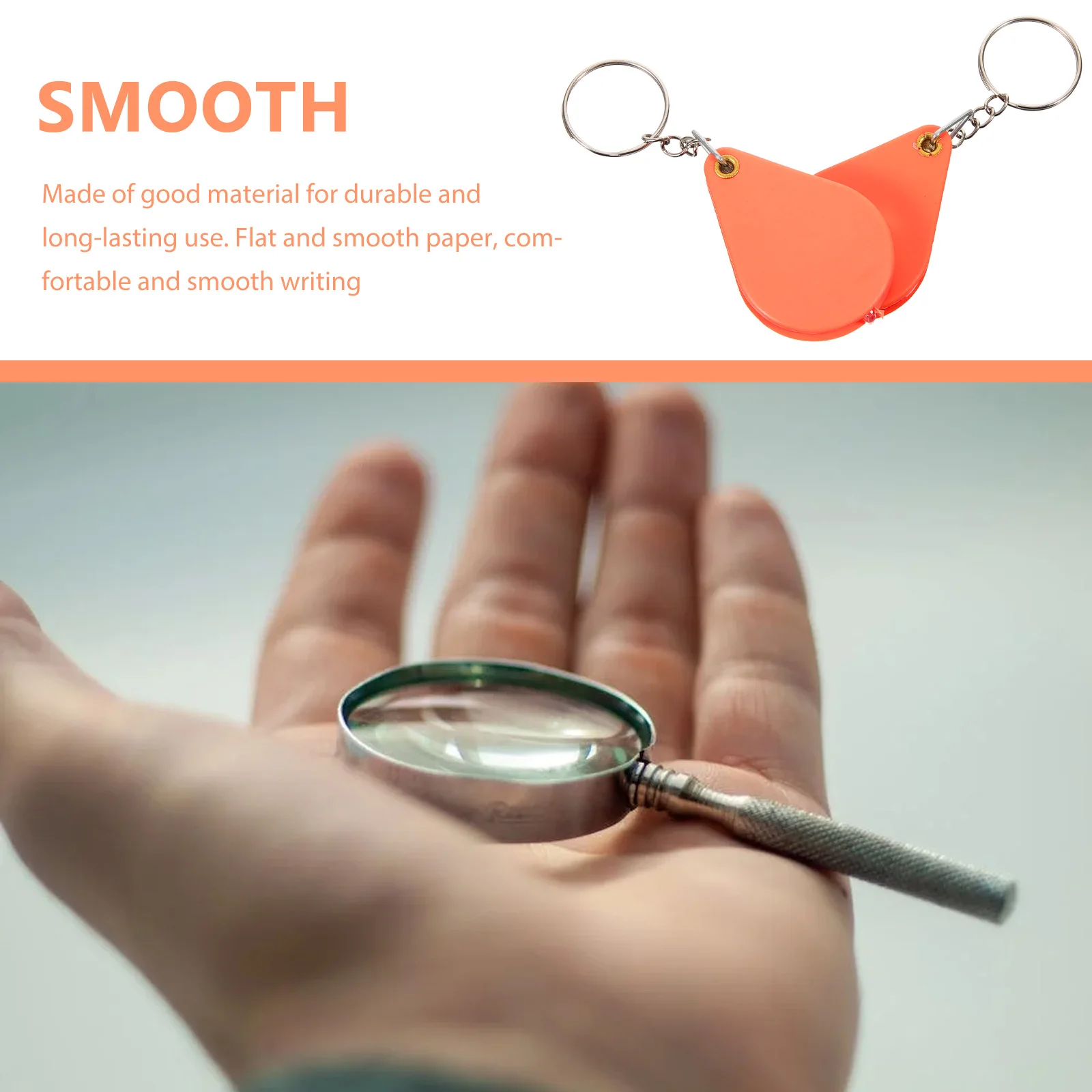 5PCS Mini Magnifying Glass Keychain Foldable Reading Magnifier for Jewelry ABS Portable Lens ange Clear Enlarged Picture H held
5PCS Mini Magnifying Glass Keychain Foldable Reading Magnifier for Jewelry ABS Portable Lens ange Clear Enlarged Picture H held
