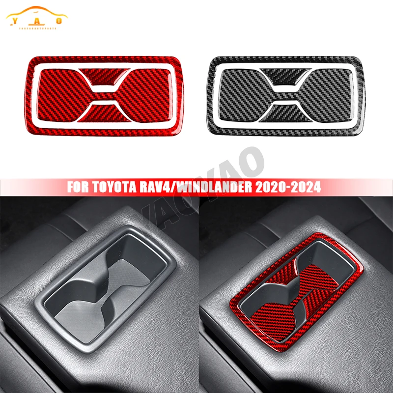 Rear Water Cup Holder Panel Cover Trim Two-piece set Carbon Fiber For Toyota RAV4 2020—2024 Car inside decorative Accessories
Rear Water Cup Holder Panel Cover Trim Two-piece set Carbon Fiber For Toyota RAV4 2020—2024 Car inside decorative Accessories