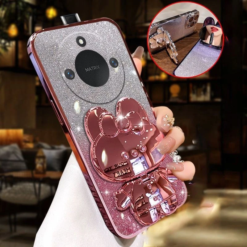 Glitter Gradient Plating Rabbit Mirror For Honor X9C Smart 400 Lite Case For Honor Magic 7 Pro Lens Protection Soft TPU Cover 
Glitter Gradient Plating Rabbit Mirror For Honor X9C Smart 400 Lite Case For Honor Magic 7 Pro Lens Protection Soft TPU Cover