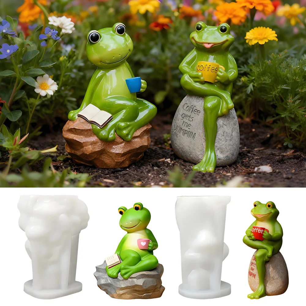 Funny Frog Silicone Resin Candle Molds DIY Garden Pot Decor Frogs Drinking Coffee Ornament Plaster Mould Candle Making Supplies
Funny Frog Silicone Resin Candle Molds DIY Garden Pot Decor Frogs Drinking Coffee Ornament Plaster Mould Candle Making Supplies