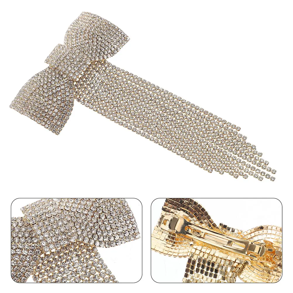 2Pcs Hair Accessories Crystal Rhinestones Claw Chain Bow Tassel Hairpins Long Tail Sparkling Jewelry Women Hairstyle nament
2Pcs Hair Accessories Crystal Rhinestones Claw Chain Bow Tassel Hairpins Long Tail Sparkling Jewelry Women Hairstyle nament