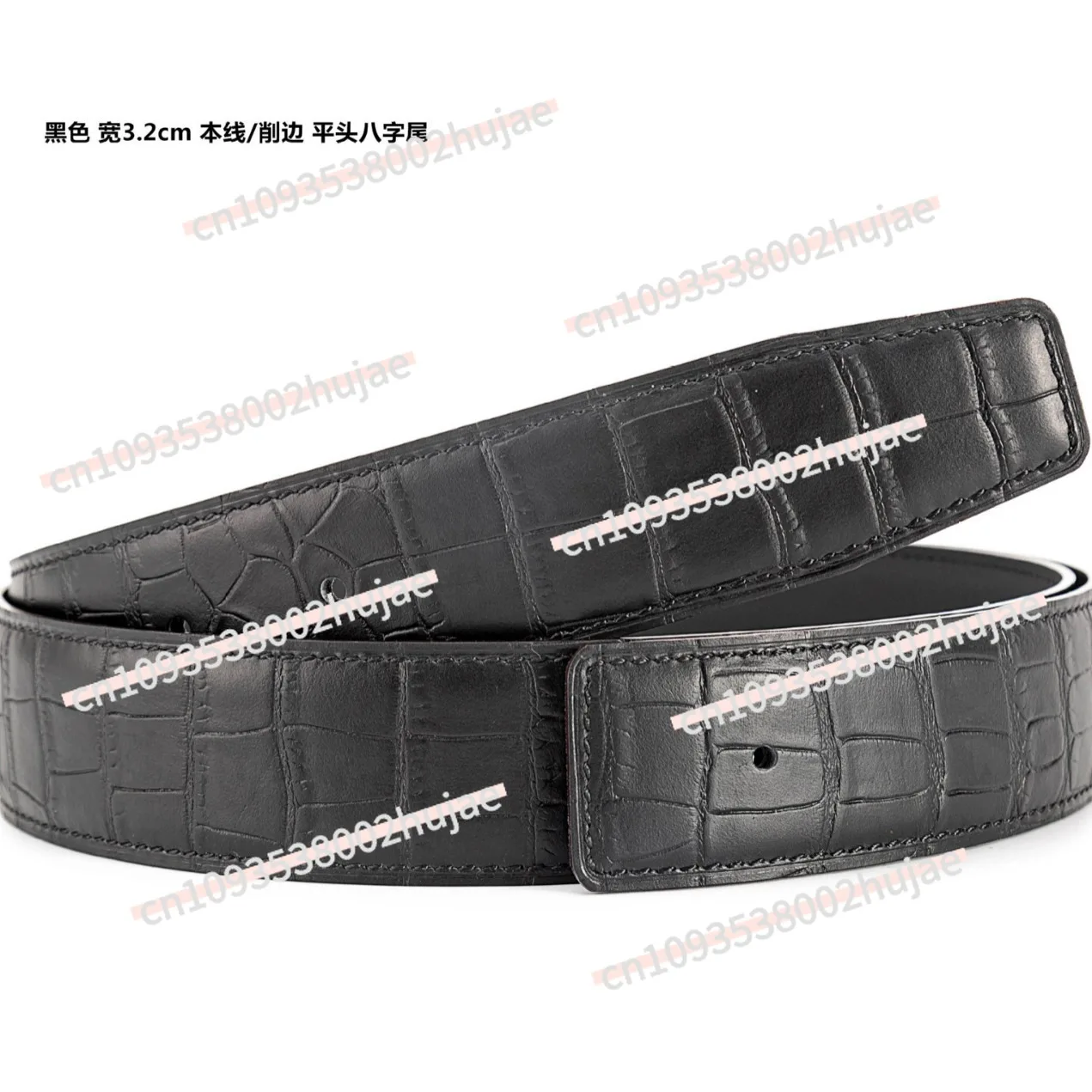 Men's Personalized Belt, Crocodile Belly Pattern Belt, First Layer Cowhide Belt Body 3.8 Smooth Buckle Belt Strip
Men's Personalized Belt, Crocodile Belly Pattern Belt, First Layer Cowhide Belt Body 3.8 Smooth Buckle Belt Strip