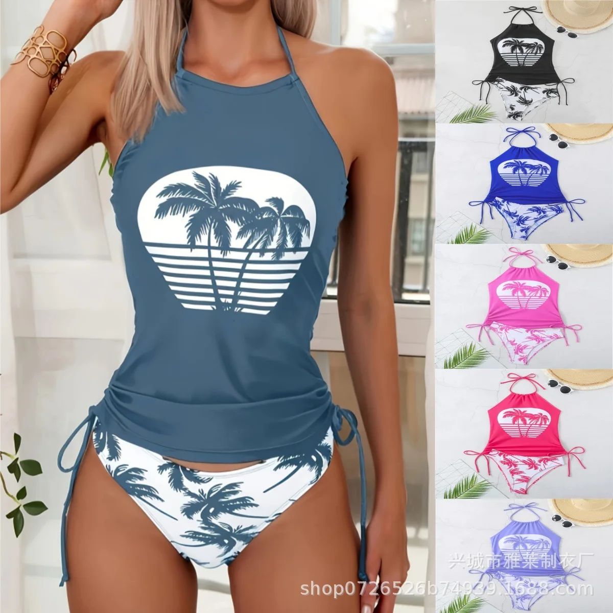 Комплект бикини с лямкой на шее и лямкой на ладони, сексуальный комплект с завязкой спереди и сзади, регулируемый треугольный топ для пляжа, 2026, летний комплект с жилетом без рукавов с лямкой на шее
Комплект бикини с лямкой на шее и лямкой на ладони, сексуальный комплект с завязкой спереди и сзади, регулируемый треугольный топ для пляжа, 2026, летний комплект с жилетом без рукавов с лямкой на шее