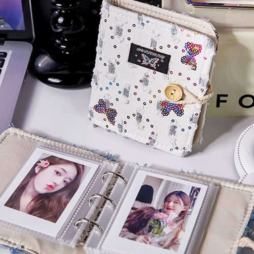 Loose-leaf Cowboy Photo Album 3inch Butterfly Idol Photocard Binder Korean literature Butterfly Postcard Holder
Loose-leaf Cowboy Photo Album 3inch Butterfly Idol Photocard Binder Korean literature Butterfly Postcard Holder