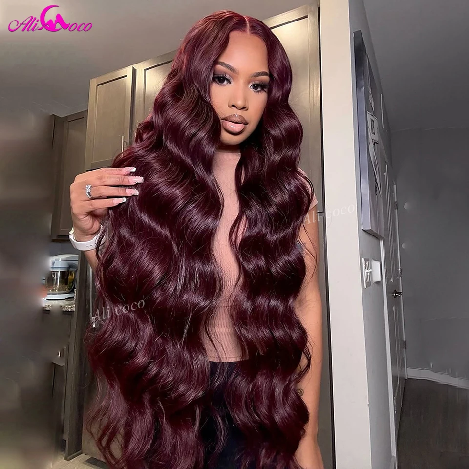180 Density 99J Burgundy Lace Front Wig Human Hair 13x4 13x6 Body Wave Lace Front Wig Human Hair Dark Red Coloured for Women
180 Density 99J Burgundy Lace Front Wig Human Hair 13x4 13x6 Body Wave Lace Front Wig Human Hair Dark Red Coloured for Women