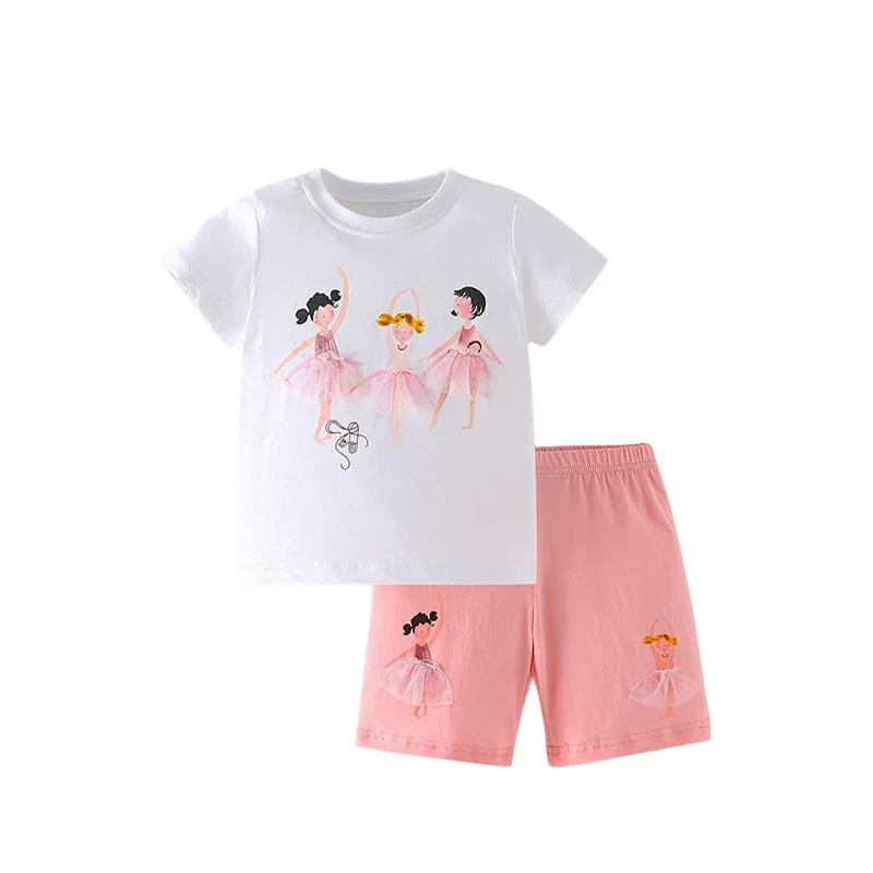 Jumping Meters New Arrival Dancing Kids Outfits For Summer Girls Clothing Sets Short Sleeve Rainbow 2 Pcs Baby Fashion Suits
Jumping Meters New Arrival Dancing Kids Outfits For Summer Girls Clothing Sets Short Sleeve Rainbow 2 Pcs Baby Fashion Suits