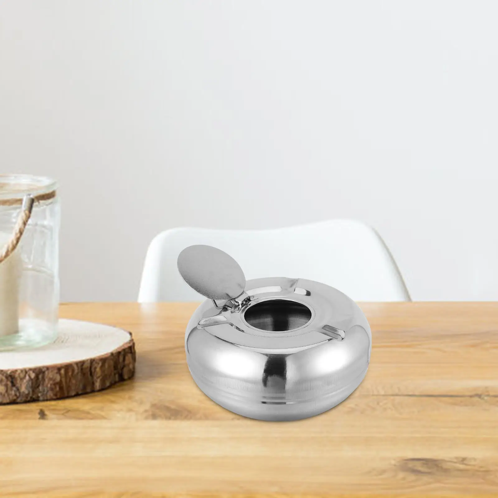 Round Ash Container Stainless Steel Ashtray Case Cigarette Portable Metal Holder Home
Round Ash Container Stainless Steel Ashtray Case Cigarette Portable Metal Holder Home