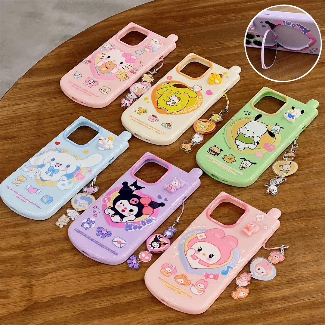 6 Styles Sanrio Hello Kitty Cinnamoroll Kuromi with Pendant Phone Case Suitable for IPhone 15 14 13 12 11 Pro Max Back Case
6 Styles Sanrio Hello Kitty Cinnamoroll Kuromi with Pendant Phone Case Suitable for IPhone 15 14 13 12 11 Pro Max Back Case