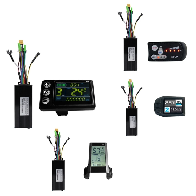 Electric Bicycle Controller S830 LCD Display 36V 48V 30A 750W 1000W 2 Model Sinewave Controller Electric Bicycle Replacement
Electric Bicycle Controller S830 LCD Display 36V 48V 30A 750W 1000W 2 Model Sinewave Controller Electric Bicycle Replacement