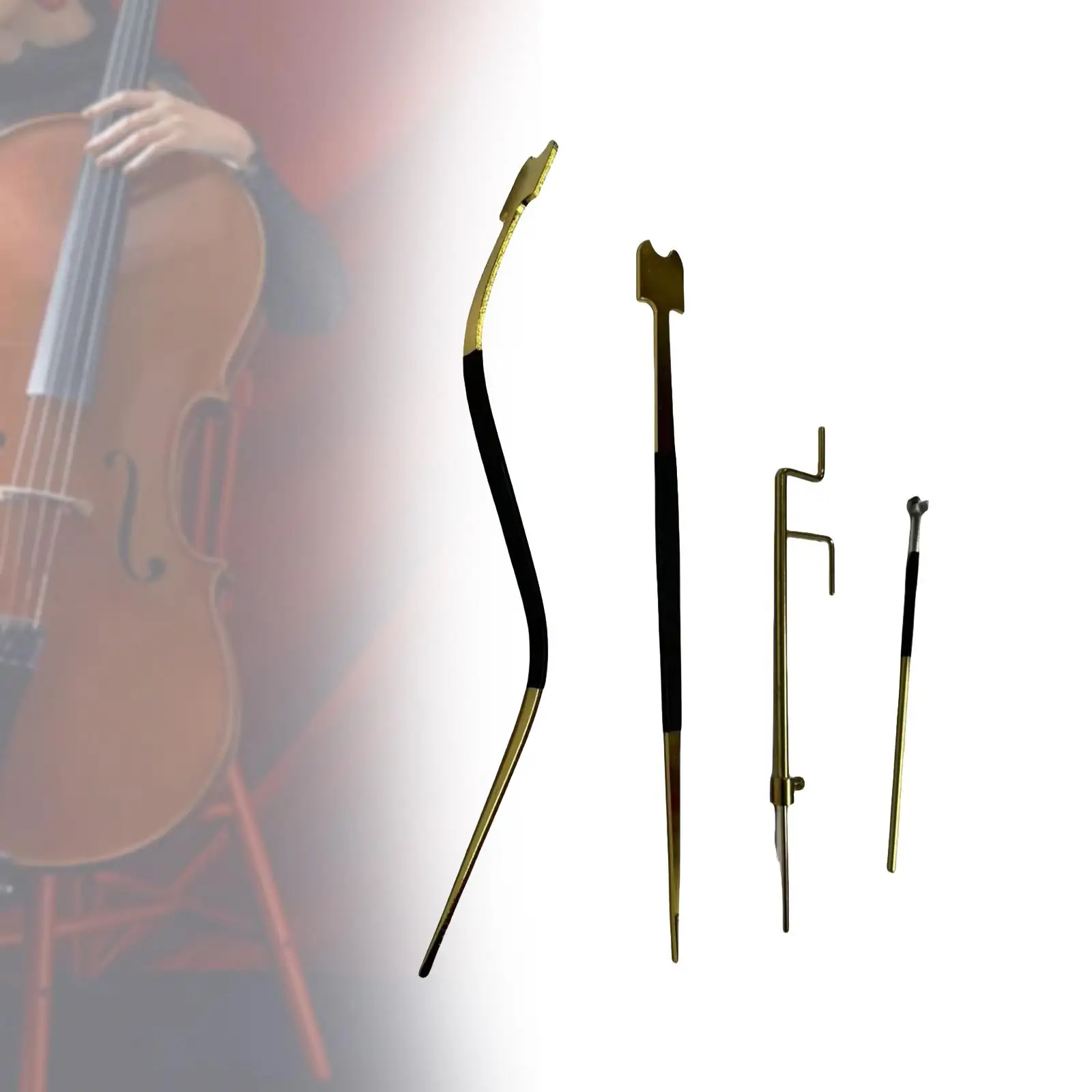 4 Pieces Cello Repair Tools Kit Cello Parts Sound Column Clip and Setter Cello Luthier Tools for DIY Pianists Installing Tools
4 Pieces Cello Repair Tools Kit Cello Parts Sound Column Clip and Setter Cello Luthier Tools for DIY Pianists Installing Tools