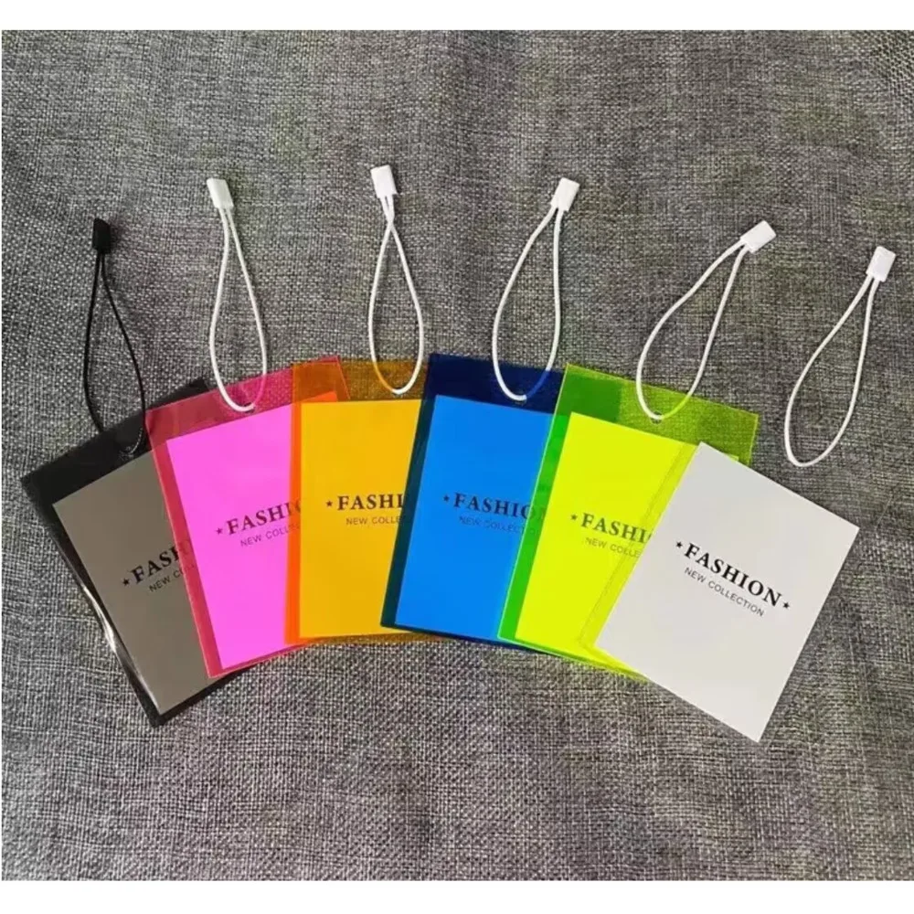 100pcs/lot Clothing Colorful PVC Tags OPP Bag Tags & Labels Apparel Accessories, Fashion Tag Supplies
100pcs/lot Clothing Colorful PVC Tags OPP Bag Tags & Labels Apparel Accessories, Fashion Tag Supplies